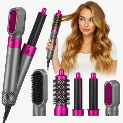 Kit Coiffage 6-en-1 Air Pro — Lissage & Boucles