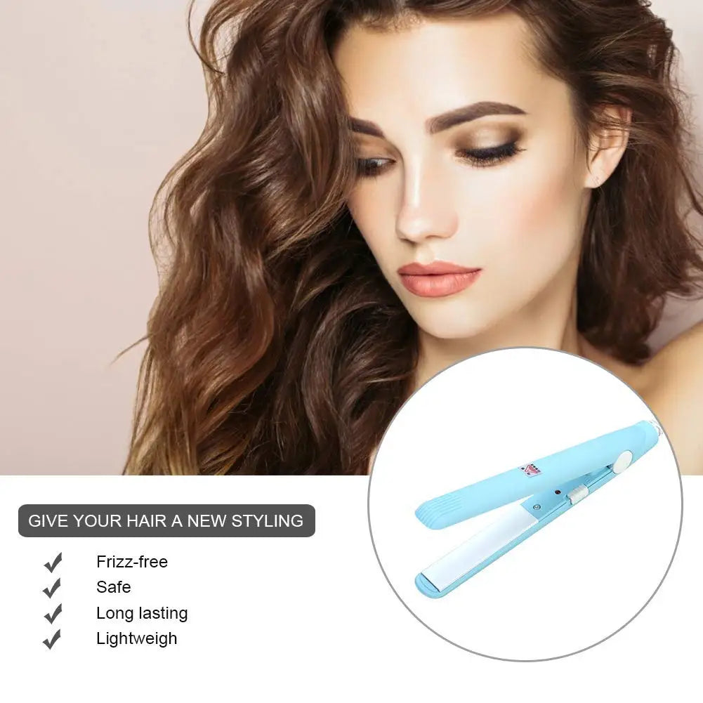 Mini Hair Straightener Flat Iron Ceramic