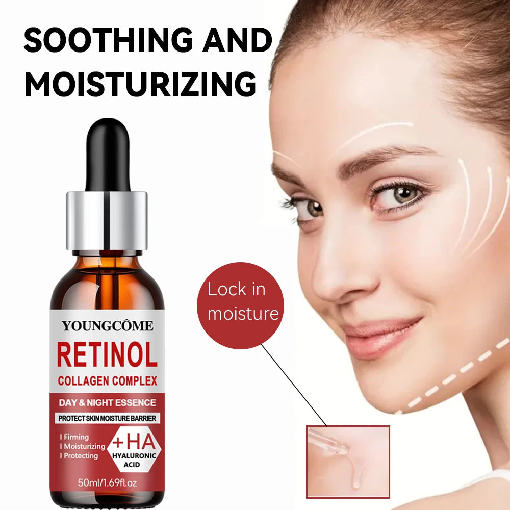 retinol rejuvenating Cream and Serum Set with collagen and Vitamin E